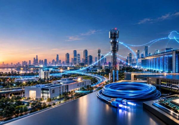 Futuristic Connected City at Dusk-90kb Futuristic Connected City at Dusk-90kb